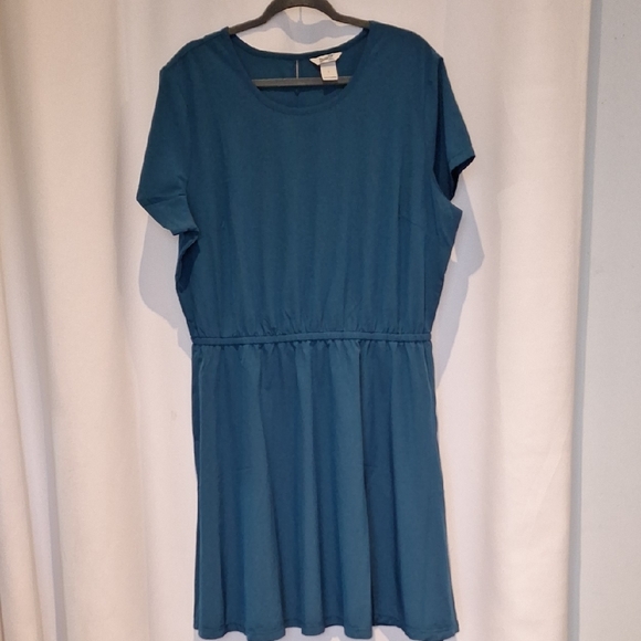 Duluth Trading Co Teal Dress Size L - Picture 1 of 9